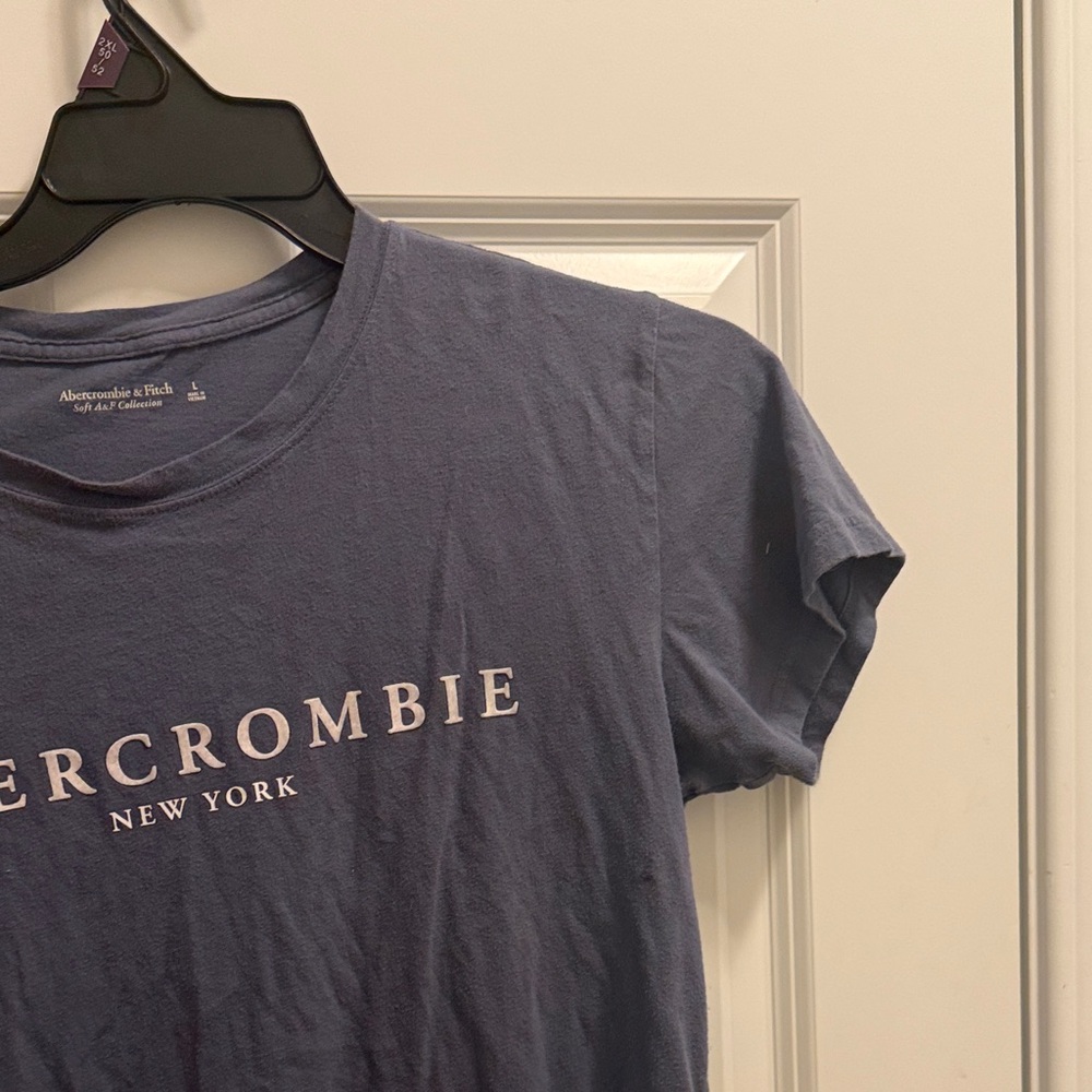 Abercrombie & Fitch Soft Collection Tee In Slate View 4